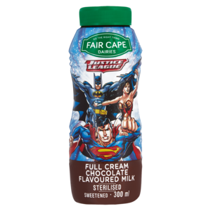 Fair Cape Dairies Justice League Full Cream Chocolate Flavoured Milk 300ml