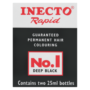Inecto Rapid Deep Black Permanent Hair Colouring 25ml