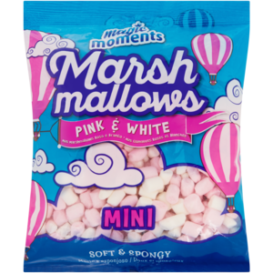 Magic Moments Pink & White Mini Marshmallows 120g