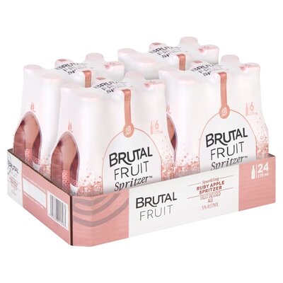 Brutal Fruit Ruby Apple Spritzer 24 x 275ml