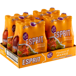 Esprit Mango With A Twist Of Chilli Flavoured Fruit Cooler Bottles 24 x 275ml