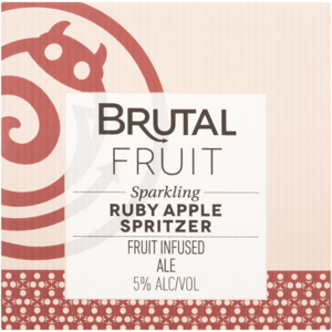 Brutal Fruit Ruby Apple Spritzer Bottles 12 x 620ml