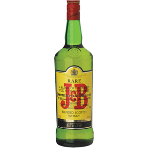 J&B Rare Blended Scotch Whisky Bottle 1L