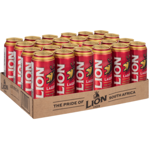 Lion Lager Beer Cans 24 x 500ml
