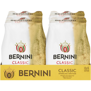 Bernini Classic Sparkling Grape Frizzante Bottles 24 x 275ml
