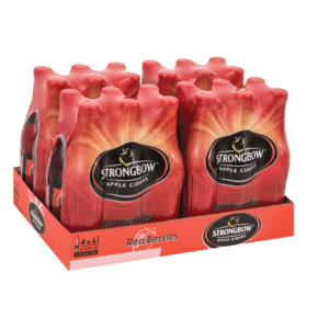 Strongbow Red Berries Apple Cider Bottles 24 x 330ml