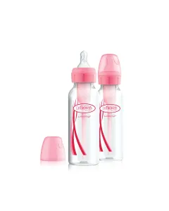 Dr Browns Options+ Narrow Neck Bottle 250ml 0m+ 2 Pack - Pink