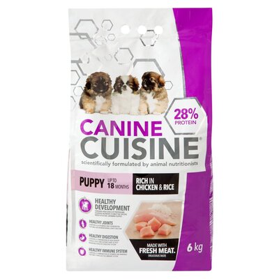 Canine Cuisine Chicken & Rice Puppy Dry Dog Food 6kg