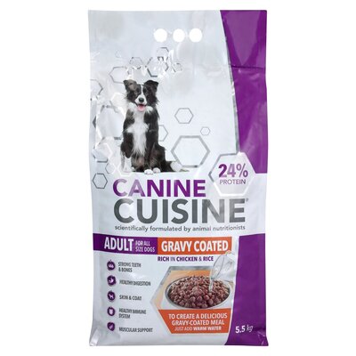 Canine Cuisine Gravy Coated Adult Dog Food 5.5kg