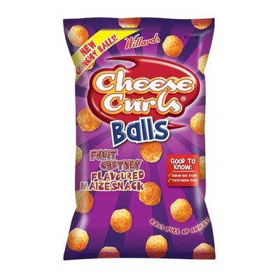 Willards Chips Chs Curls Ball Chut 100g