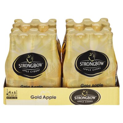 Strongbow Gold Apple Bottle 24 x 330ml