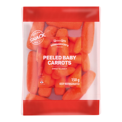 PnP Peeled Baby Carrots 150g