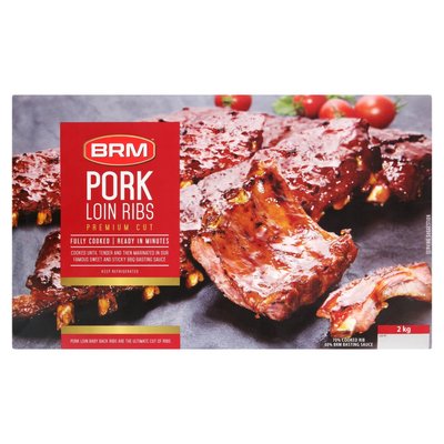 BRM BBQ Pork Loin Ribs 2kg