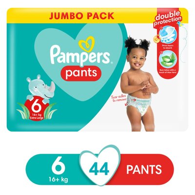 Pampers Pants Size 6 Jumbo Pack 44 Nappies