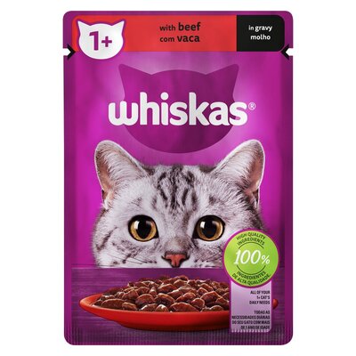 Whiskas Catfood Beef in Gravy 85g