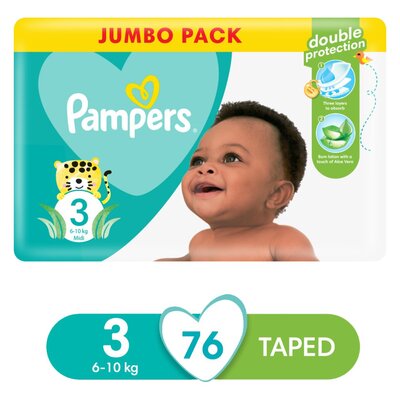 Pampers Baby Dry Size 3 Jumbo Pack 76 Nappies