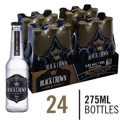 Black Crown Gin & Tonic 275ml x 24