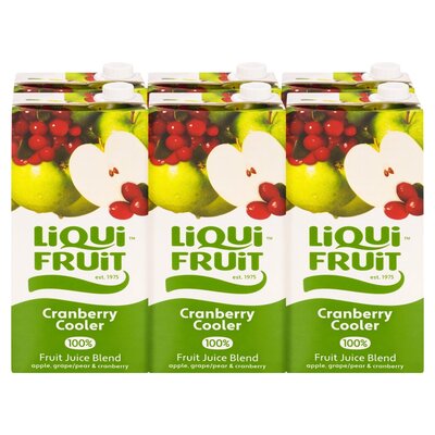 Liqui-Fruit Juice 100% Cranberry 2l x 6