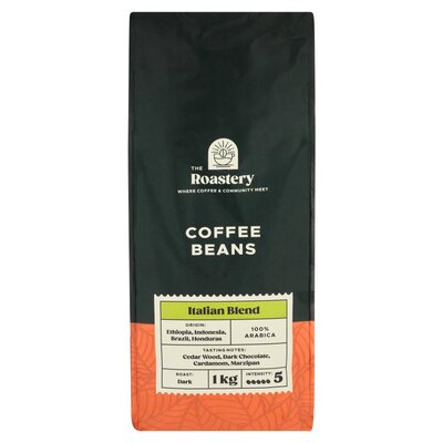 The Roastery Italian Blend Coffee Beans 1kg