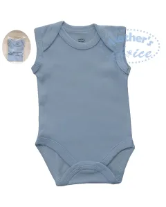 Every Mothers Choice 100% Cotton Sleeve Long Bodyvest Blue 3-6 Months