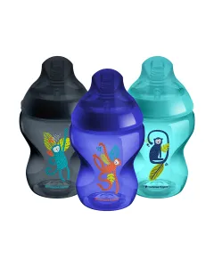 Tommee Tippee Closer To Nature Bottle 260ml 2 Pack 0m+ Jungle Blue