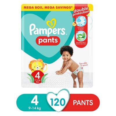 Pampers Pants Size 4 Mega Savings Box 120 Nappies