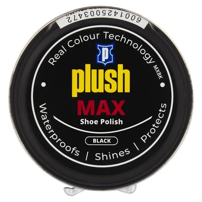 Plush Max Black Shoe Polish 50ml