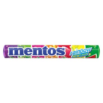 Mentos Chewy Sweet Candy Rainbow Roll 14 Pieces