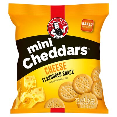 Bakers Cheese Mini Cheddar 33g