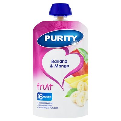 Purity Pouch Banana & Mango 110ml from 6 Months