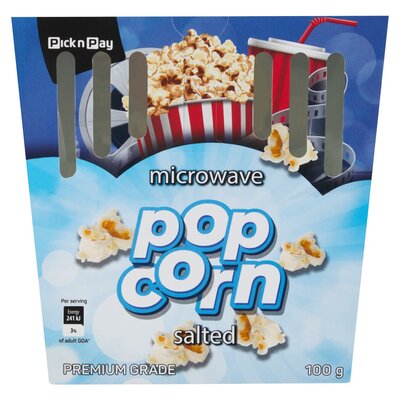 PnP Micro Popcorn Salted 100g