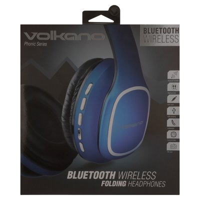 Volkano Wireless Bluetooth Headphones Blue