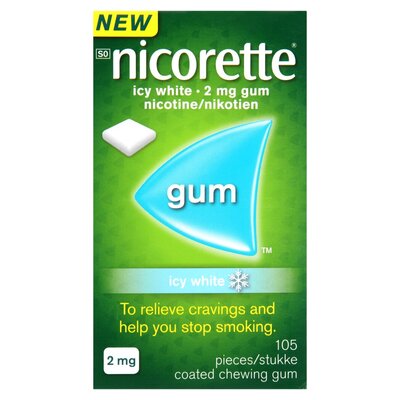 Nicorette 2mg Gum Extra Mint 105 Pieces