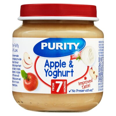 Purity Jar Apple & Yoghurt 125ml from 7 Months