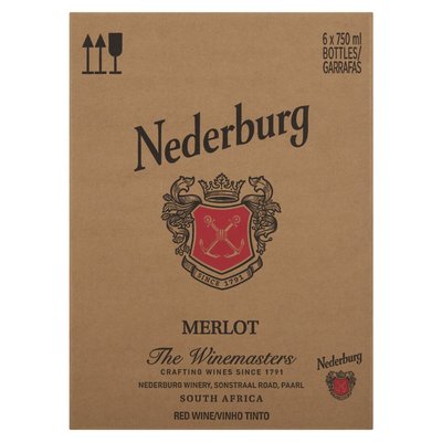 Nederburg Winemasters Merlot 6 x 750ml