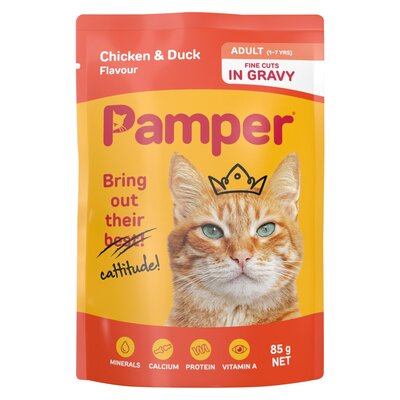 Pamper Fine Cuts Chicken & Duck 85g