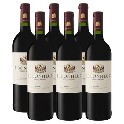 Le Bonheur Merlot 750ml x 6