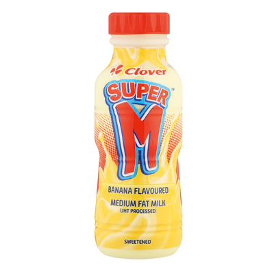 Super M Medium Fat Banana Milk 300ml