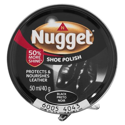 Nugget Black Shoe Polish 50ml