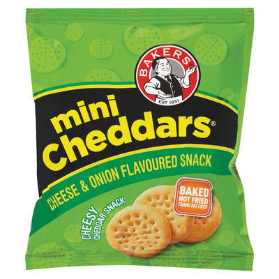 Bakers Cheese & Onion Mini Cheddars 33g
