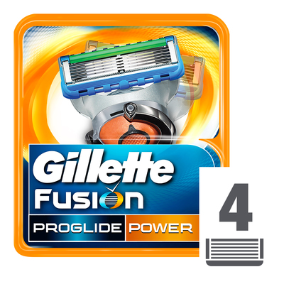 Gillette Fusion Proglide Power Cartridges 4s