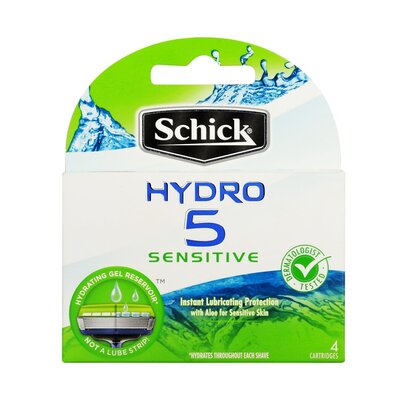 Schick Hydro 5 Sensitive Blade Cartridge Refills 4 Pack