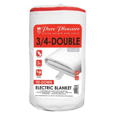 Pure Pleasure 3/4 Double Non Fitted Electric Blanket 110 x 150cm