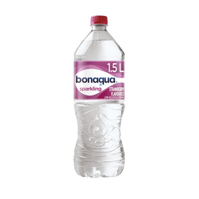 Bonaqua Strawberry Flavoured Sparkling Water 1.5l