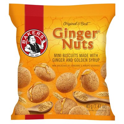 Bakers Mini Gingernuts 40g