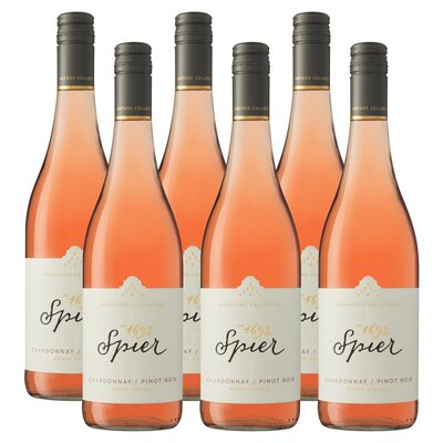 Spier Signature Collection Chardonnay/Pinot Noir Rose Wine 6 x 750ml