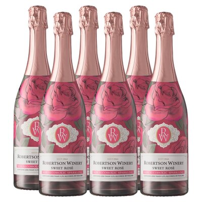 Robertson Sparkling Pink Non-Alcoholic 750ml x 6