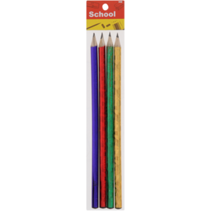 School HB Laser Pencils 4 Piece