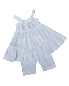 Ugly Bugs Flower Embroidery Fancy Knit Dress Set 0-3 Month