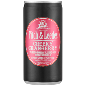 Fitch & Leedes Cheeky Cranberry Flavoured Soft Drink Can 200ml